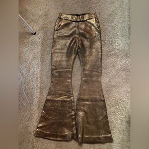 Gold Hanifa Knit Pant